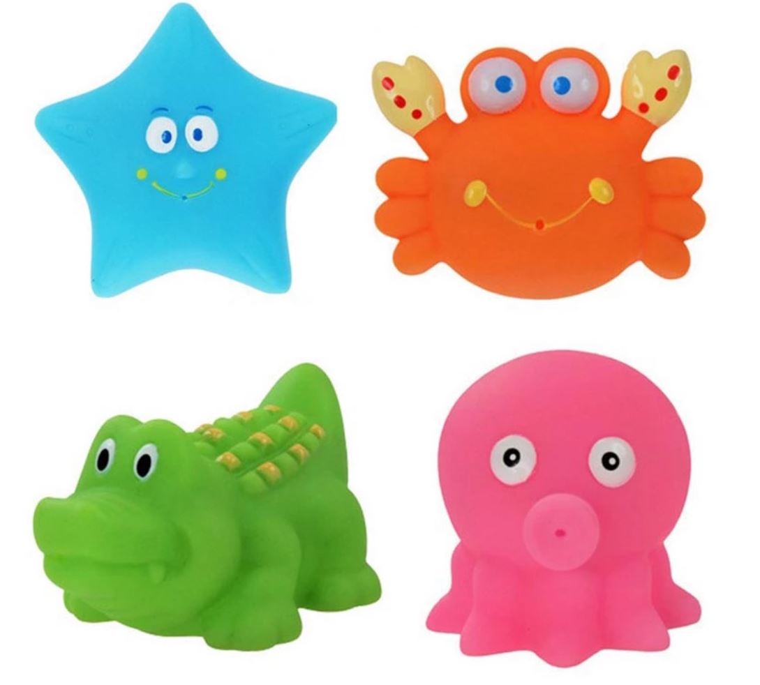 Floating Rubber Bath Squirt Toy Set