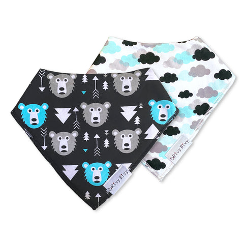 Baby Bandana Cloud+Bear Drool Bibs