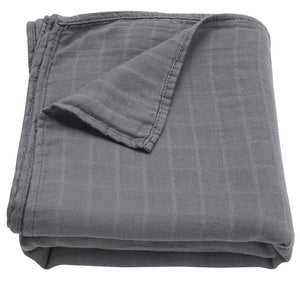 (70% Bamboo 30% Cotton) Charcoal Grey Swaddle