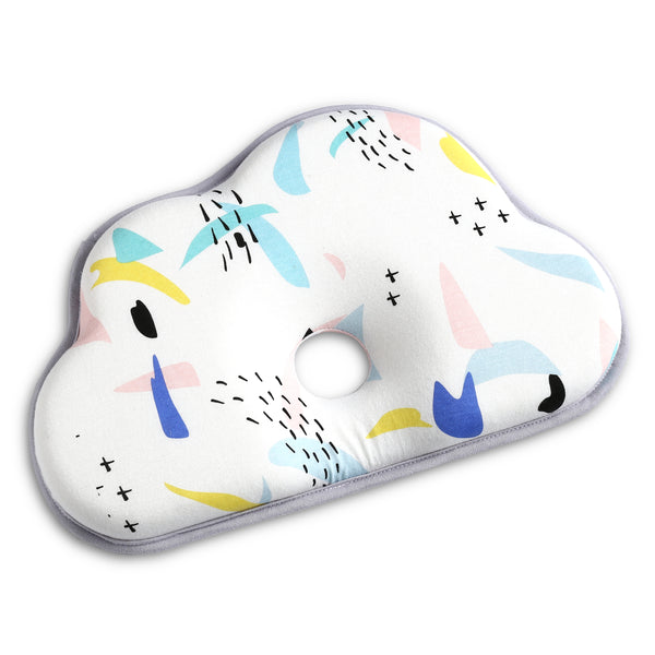 Cloud Foam Head Pillow in Colorful Graffiti