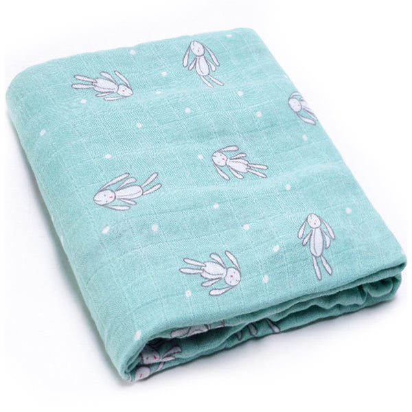 (70% Bamboo 30% Cotton) Sleepy Bunnies Swaddle