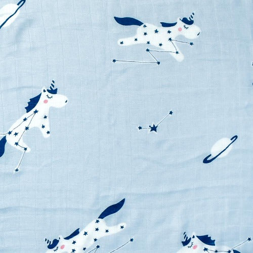 (100% Bamboo) Constellation Unicorn Swaddle