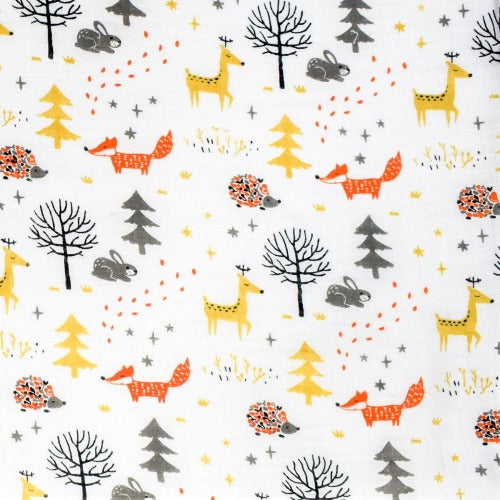 (100% Cotton) Warm Animal Forest Swaddle