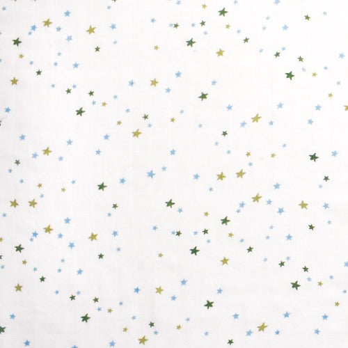 (70% Bamboo, 30% Organic Cotton) Blue Starry Sky Swaddle