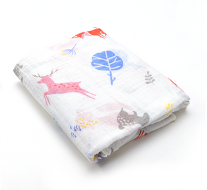 (100% Cotton) Reindeer Swaddle