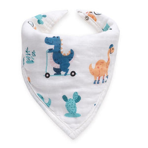 Baby Bandana Dino on Wheels Drool Bibs