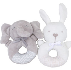 Unisex Animal Plush Rattle