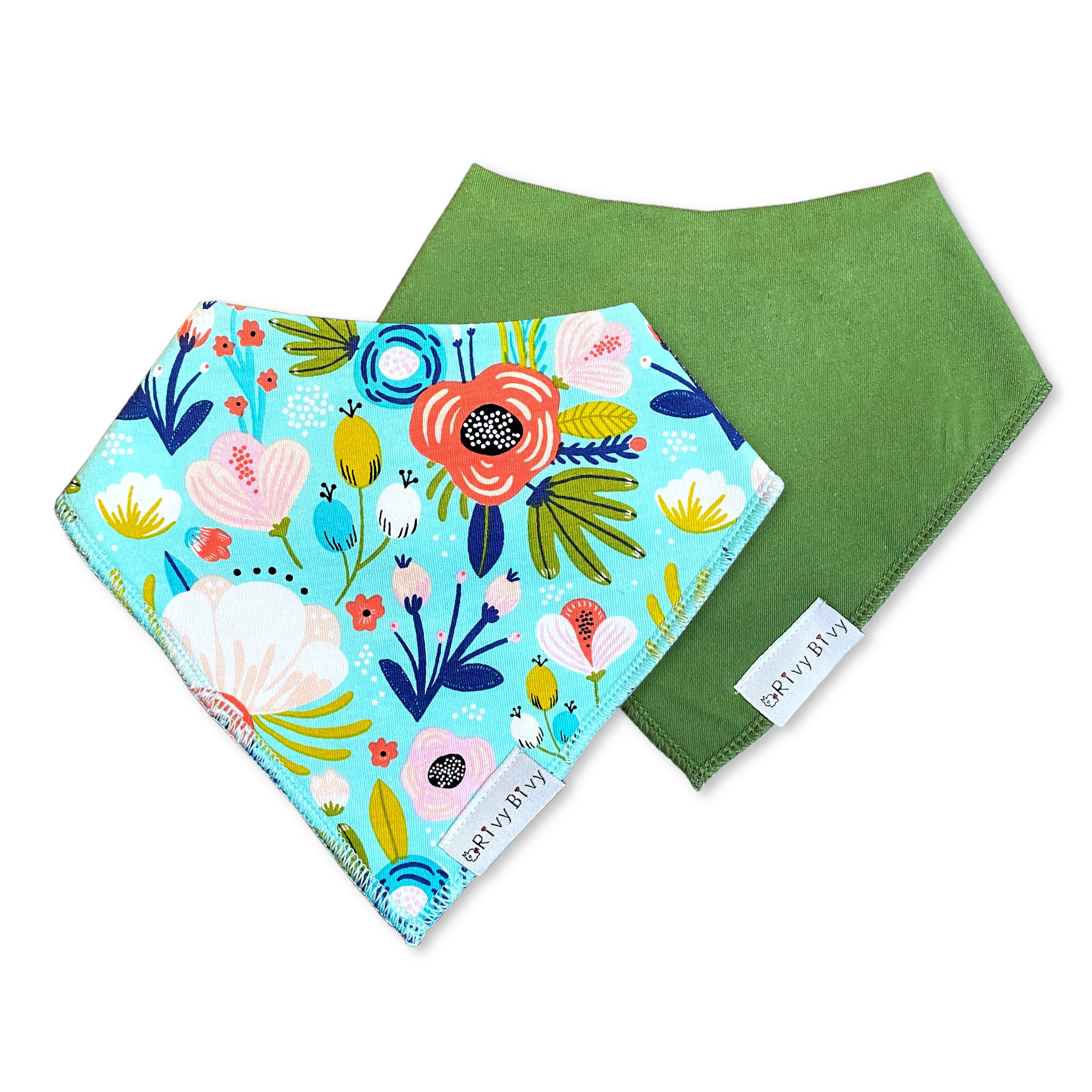 Baby Bandana Floral Garden Drool Bibs