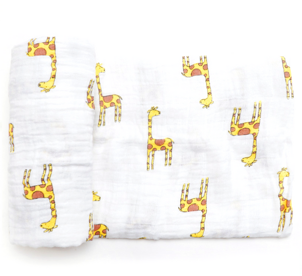 (100% Cotton) Baby Giraffe Swaddle