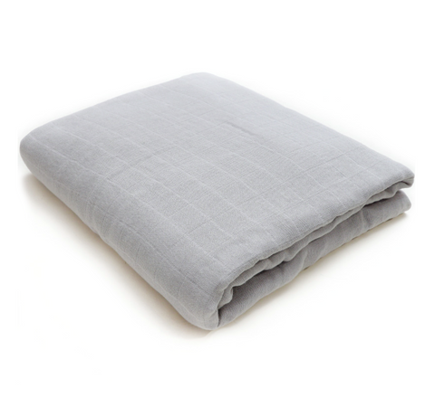 (70% Bamboo, 30% Organic Cotton) ADULT SIZE Grey Swaddle