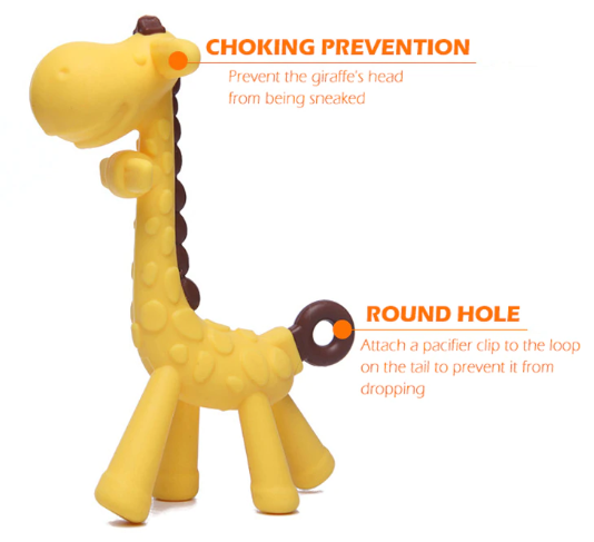 Yellow Bendable Giraffe Teether