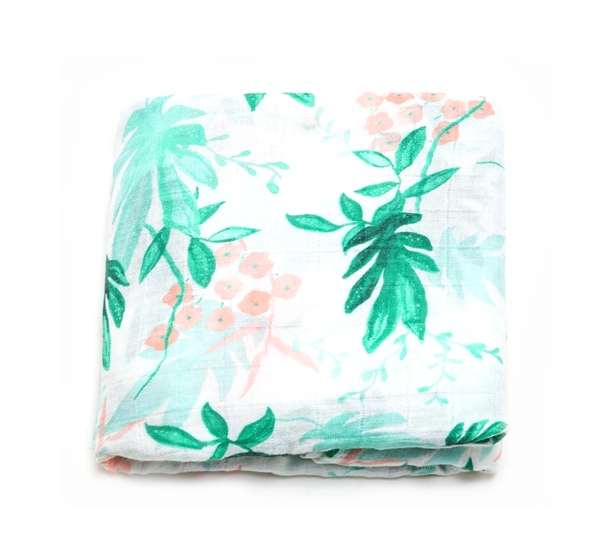 (70% Bamboo, 30% Organic Cotton) Serene Garden Swaddle