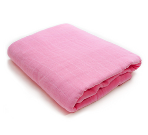 (70% Bamboo, 30% Organic Cotton) Pink Swaddle