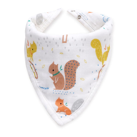 Baby Bandana Squirrel Drool Bibs