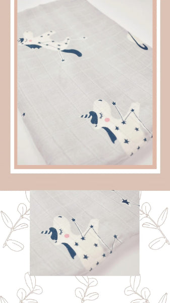 (100% Bamboo) Constellation Unicorn Swaddle