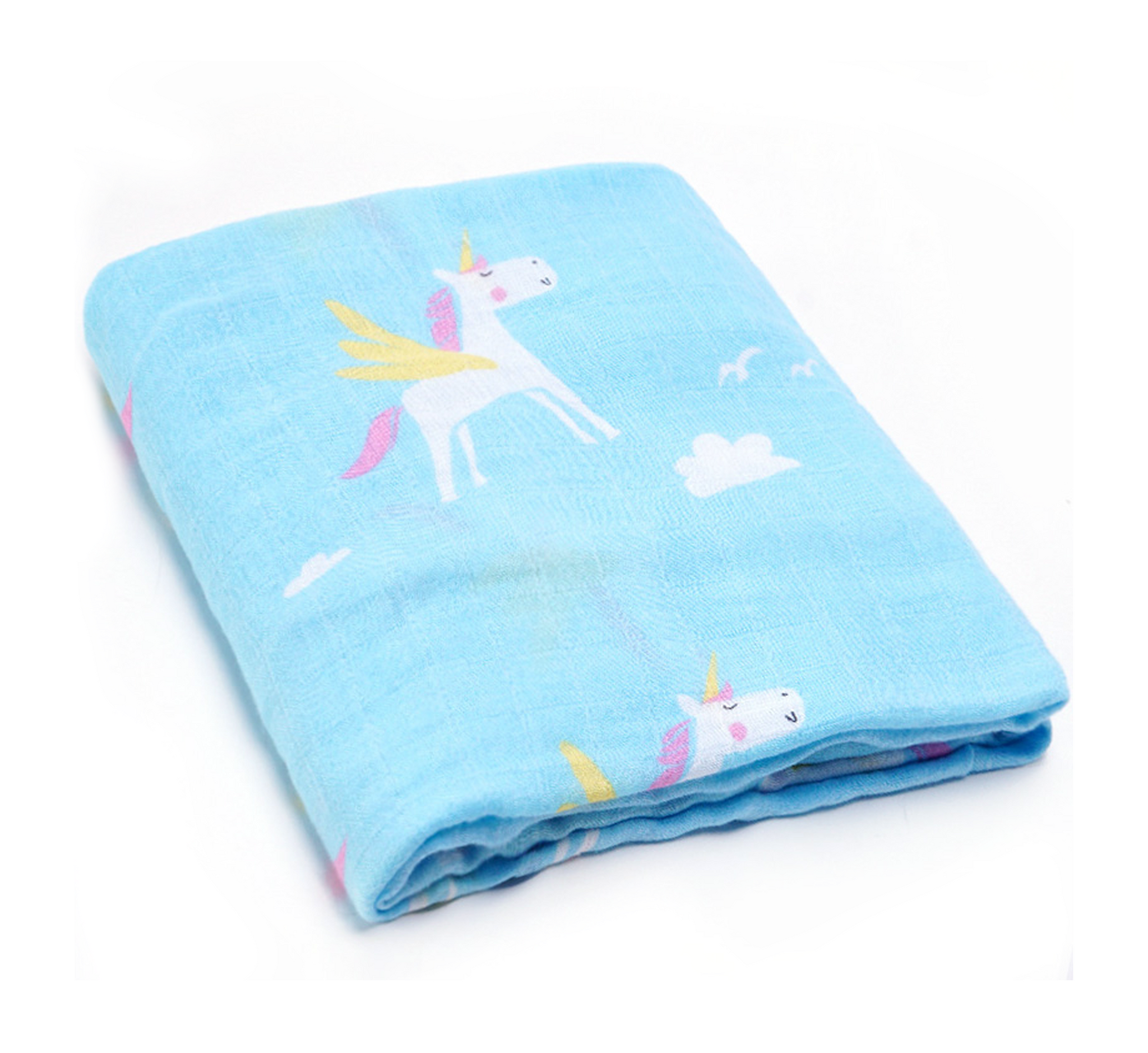 (70% Bamboo, 30% Organic Cotton) Unicorn in the Sky Swaddle